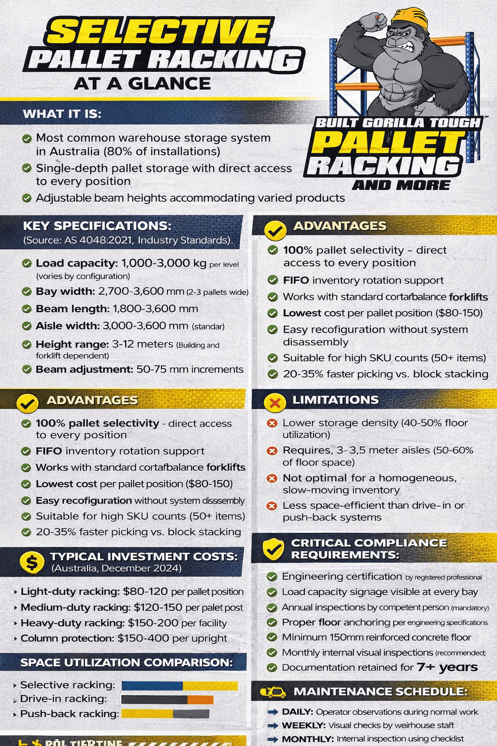 SELECTIVE PALLET RACKING AT A GLANCE