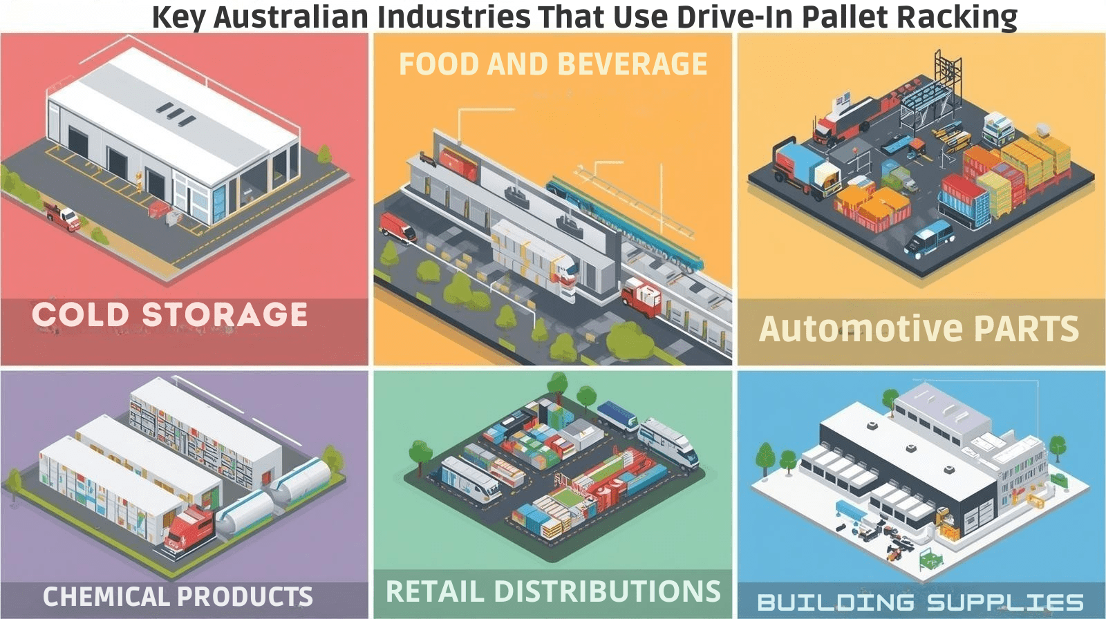 Key Australian Industries that use Drive-In Pallet Racking