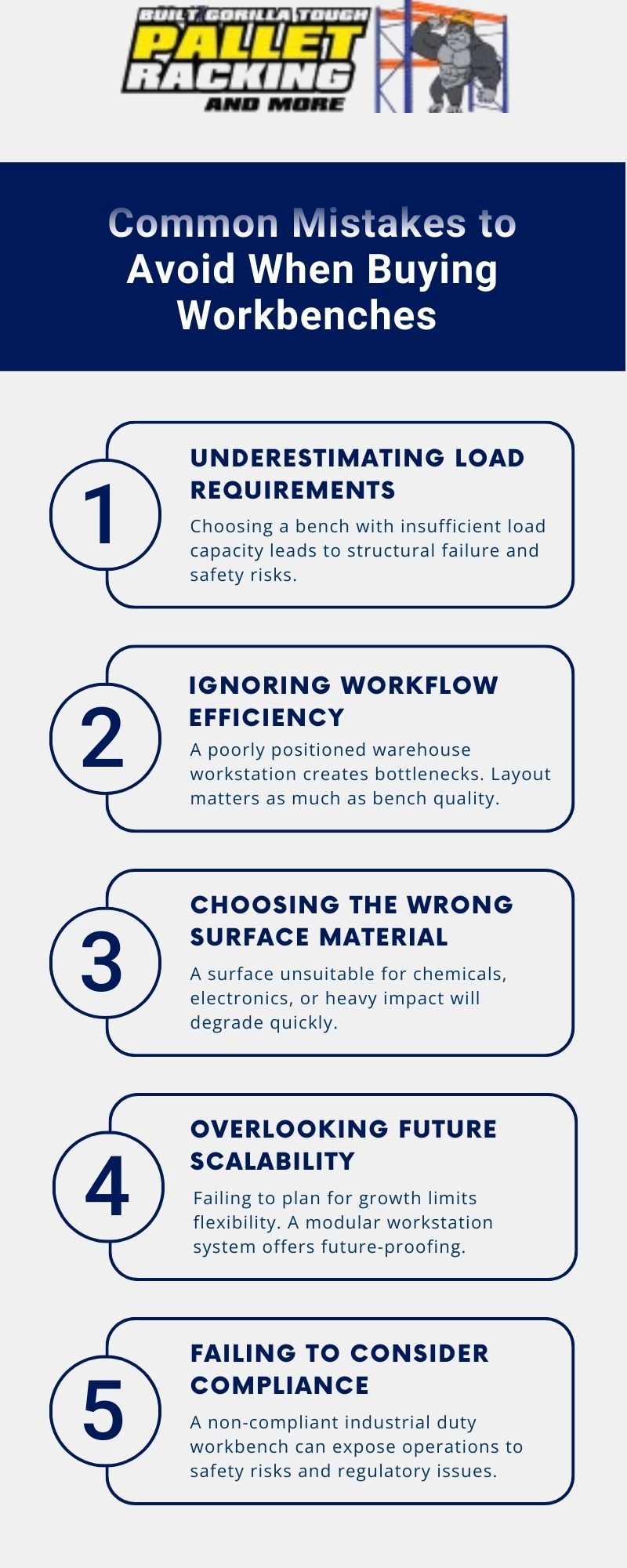 Common Mistakes To Avoid When Buying WorkBenches